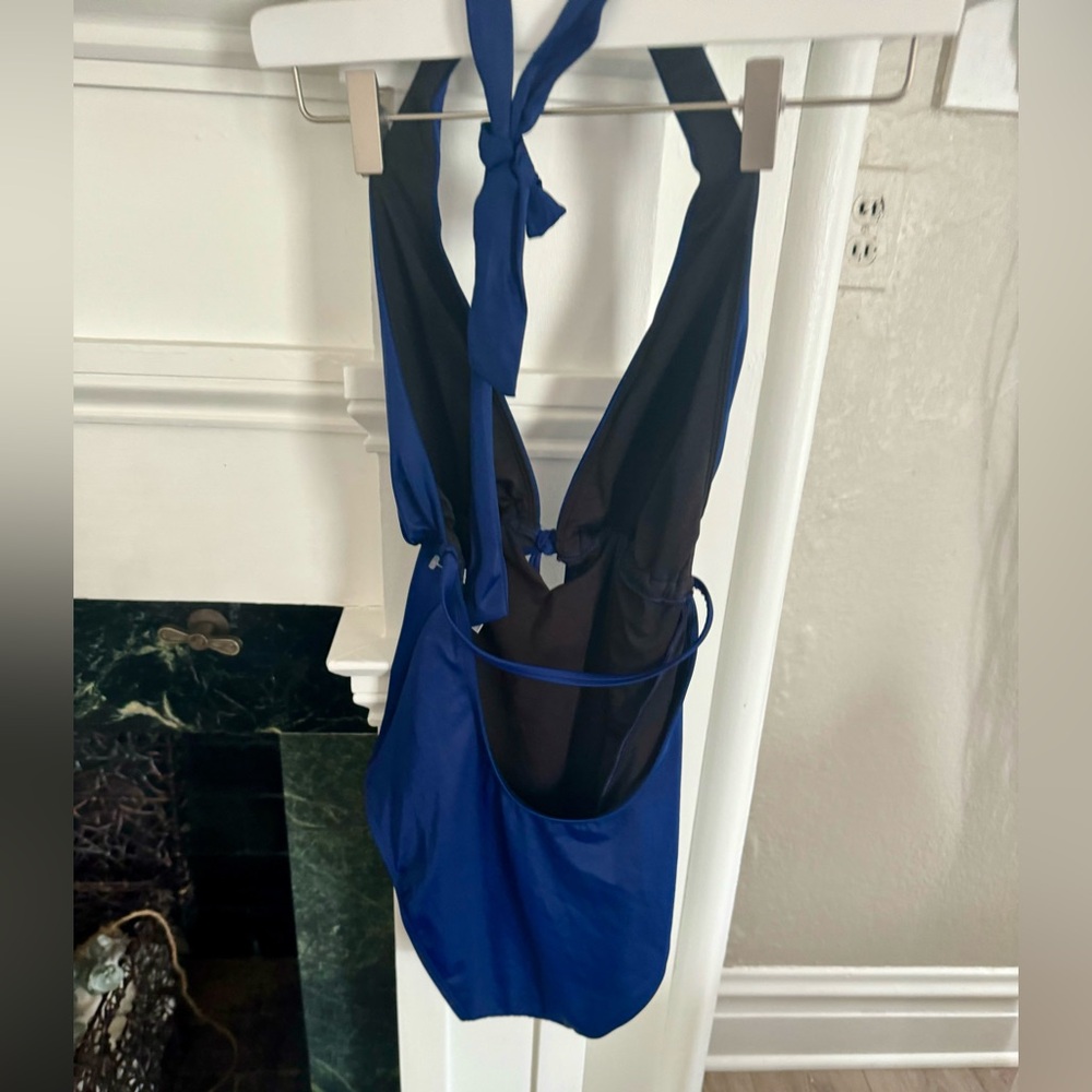 Lands End halter swimsuit blue - Picture 7 of 7